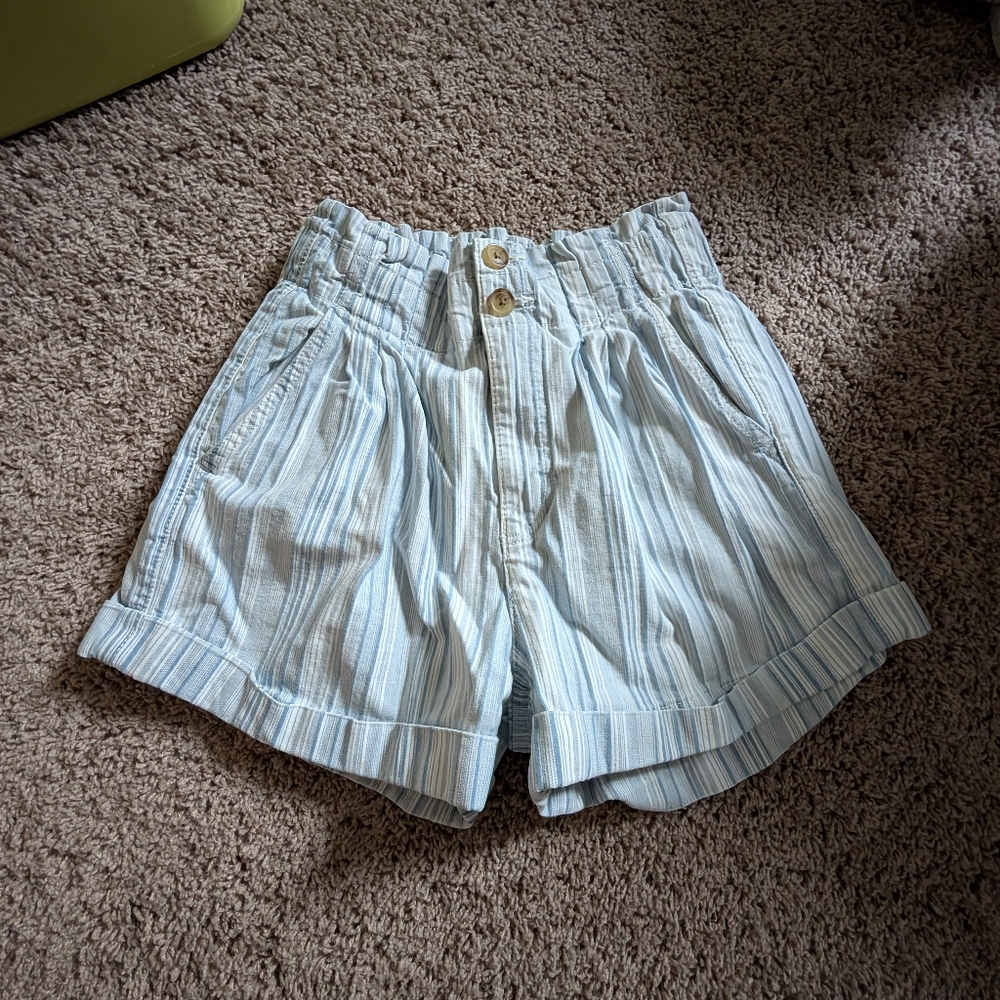 AE Striped Blue Women's Shorts